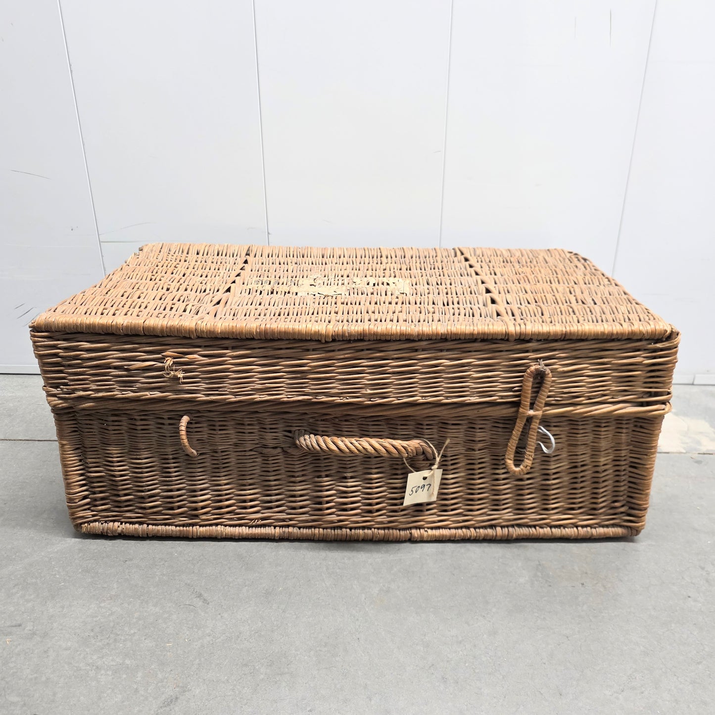 French Wicker Trunk/Suitcase