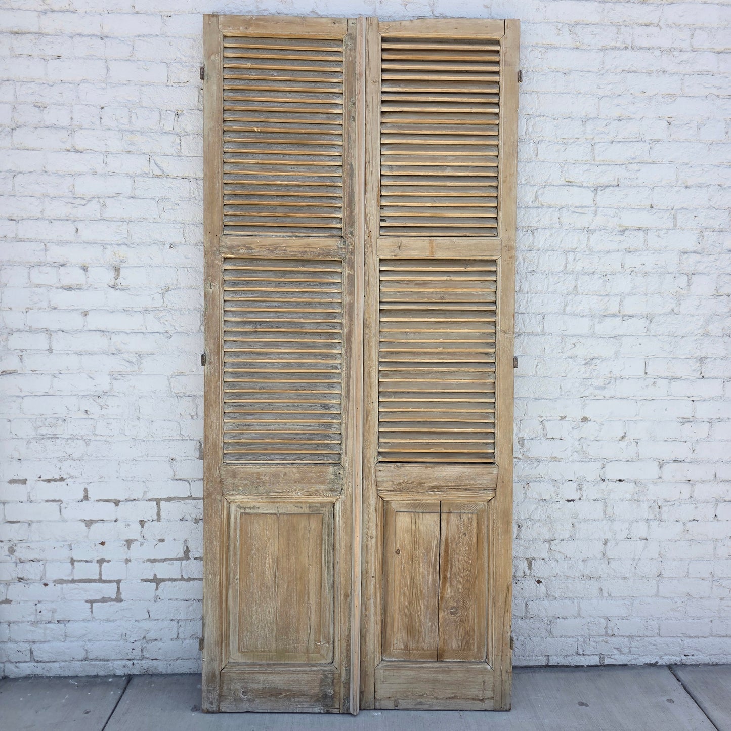 Pair of Shuttered Wood Doors