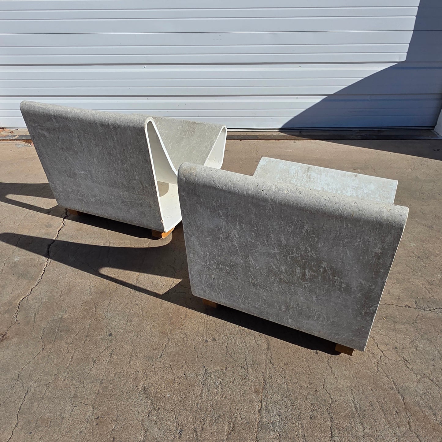 Pair of Willy Guhl Loop Chairs