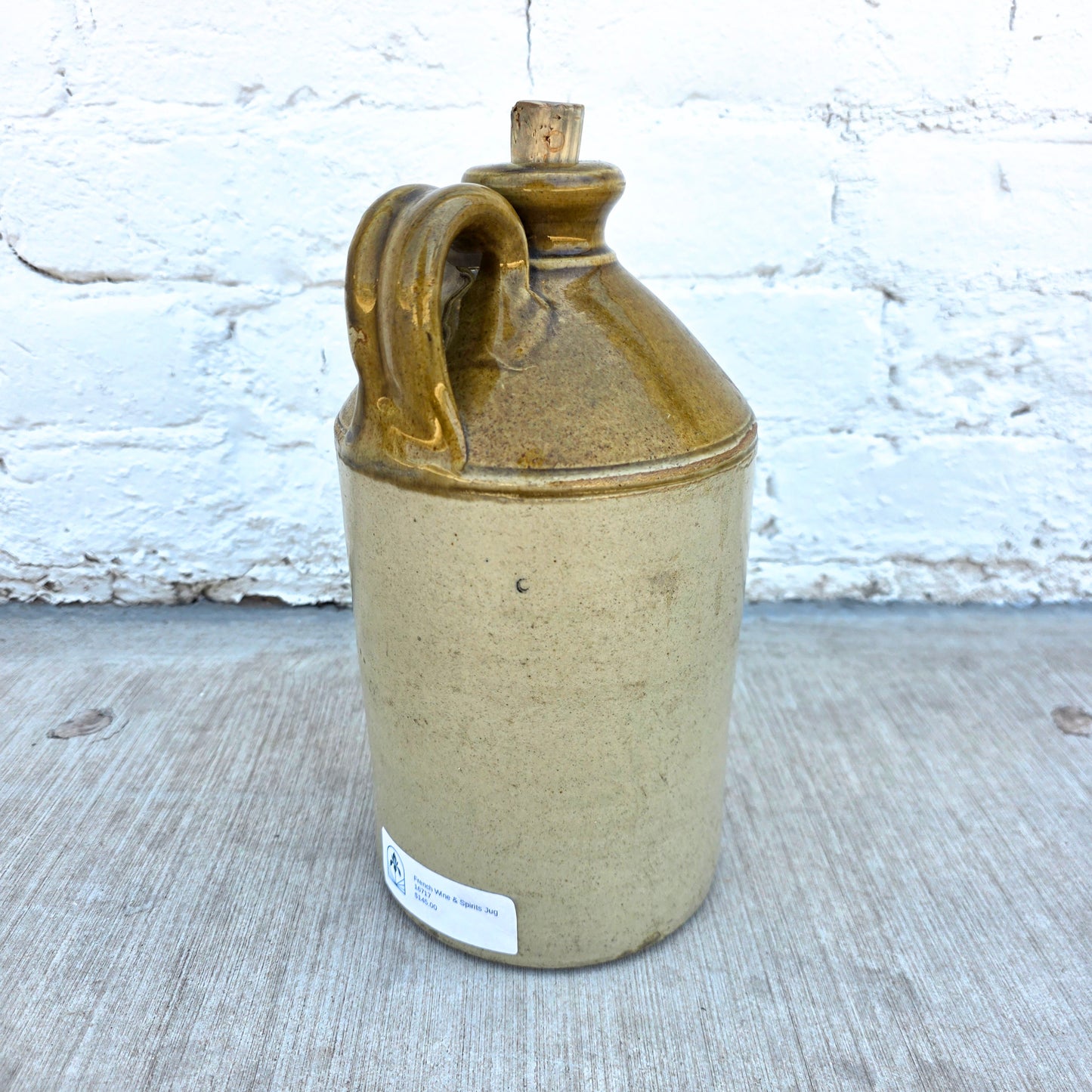 English Wine & Spirits Pottery Jug