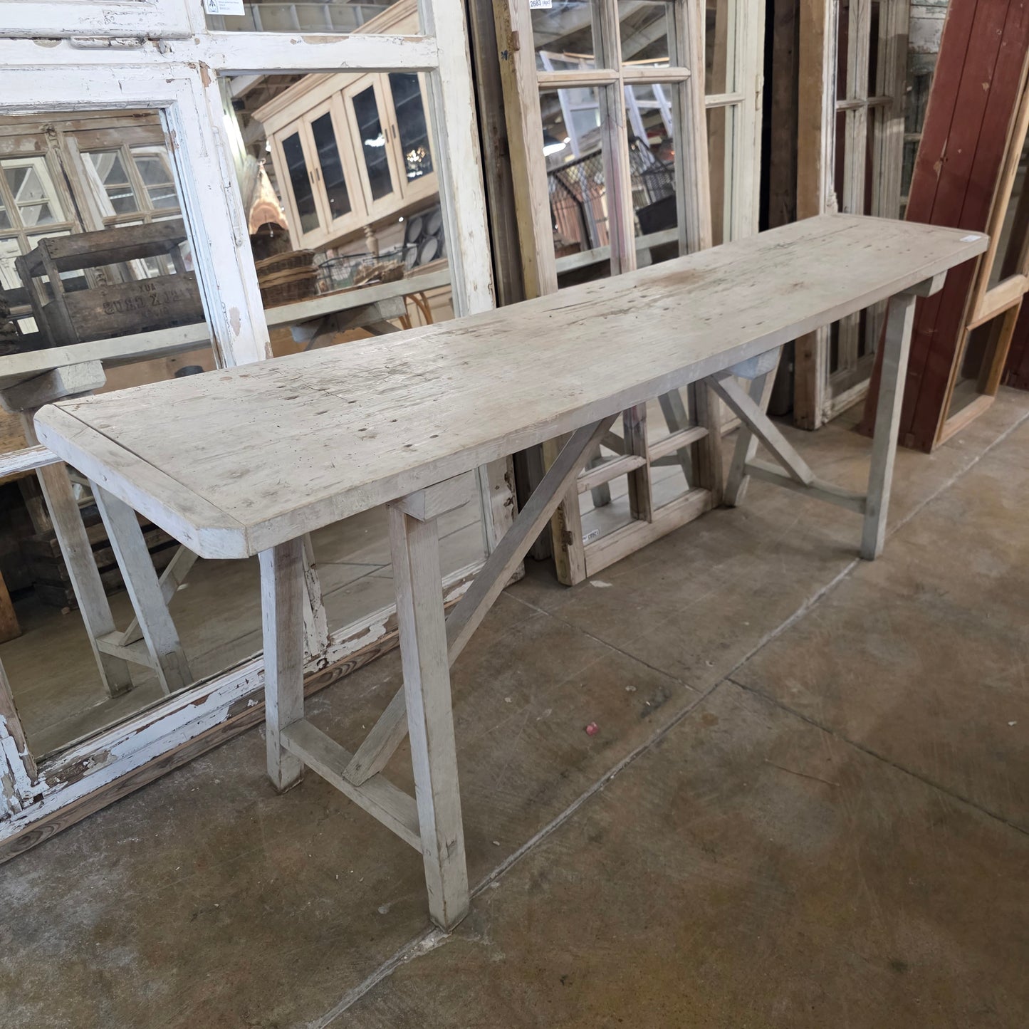 French Primitive Console Table