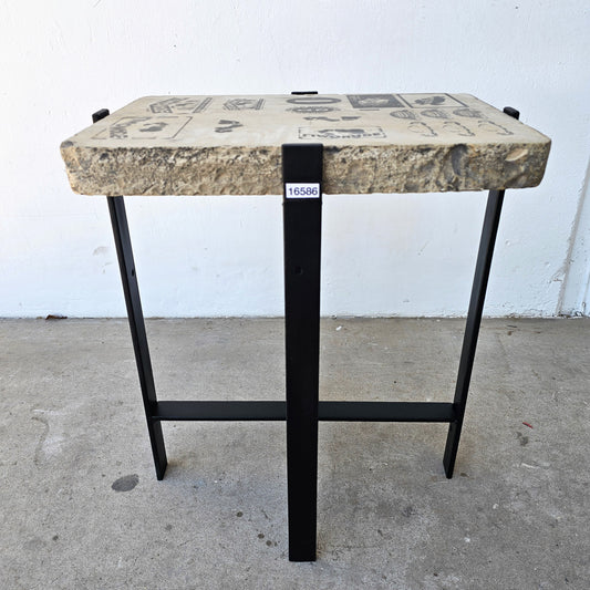 Lithography Stone Side Table