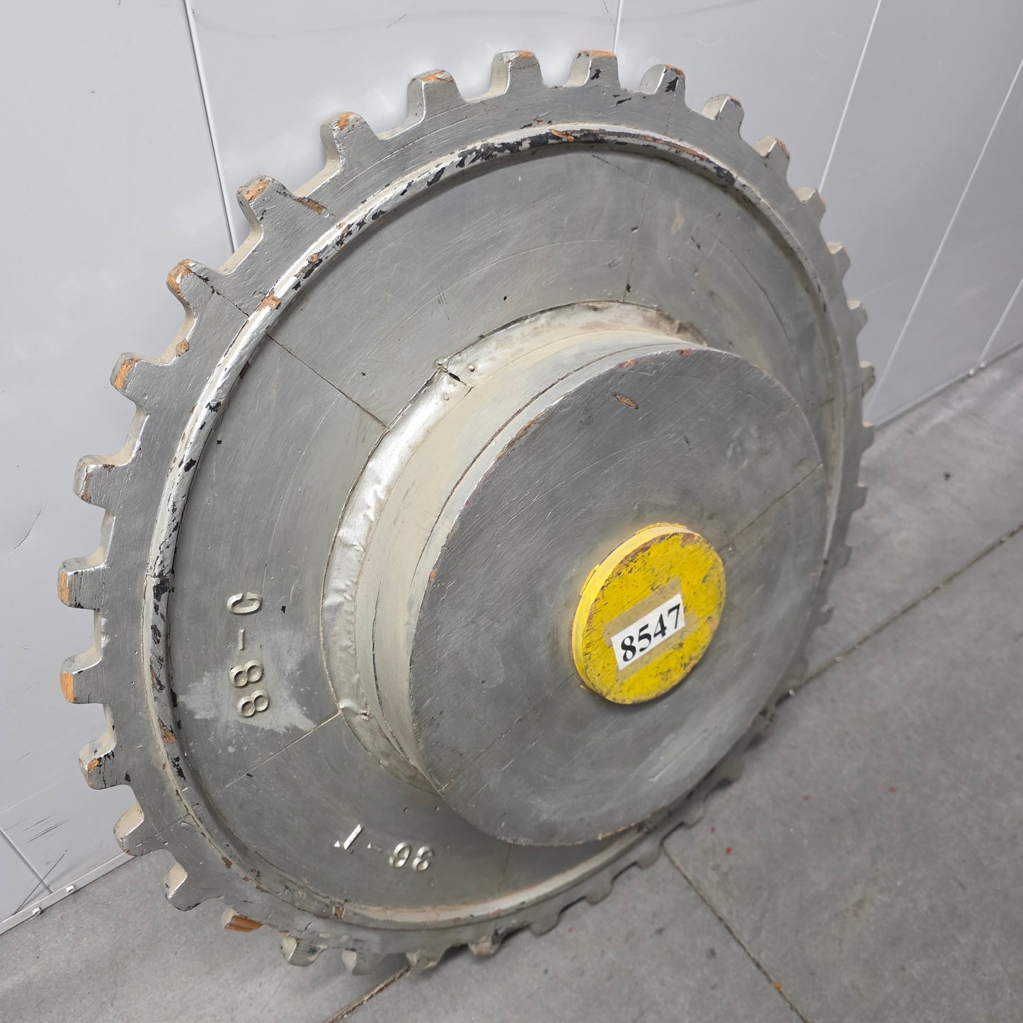 Silver Painted Wooden Industrial Foundry Mold