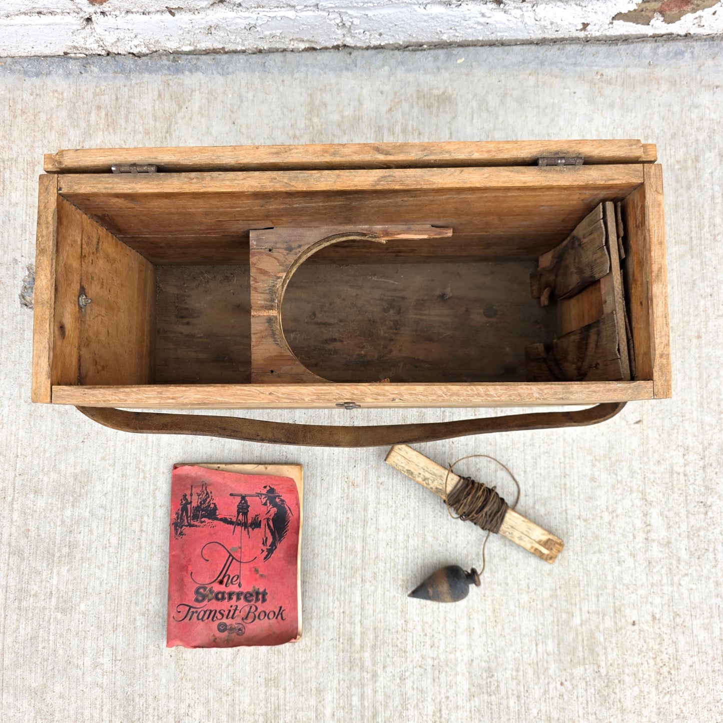 Vintage 1930's Starrett Surveyor's Transit with Box and Stand