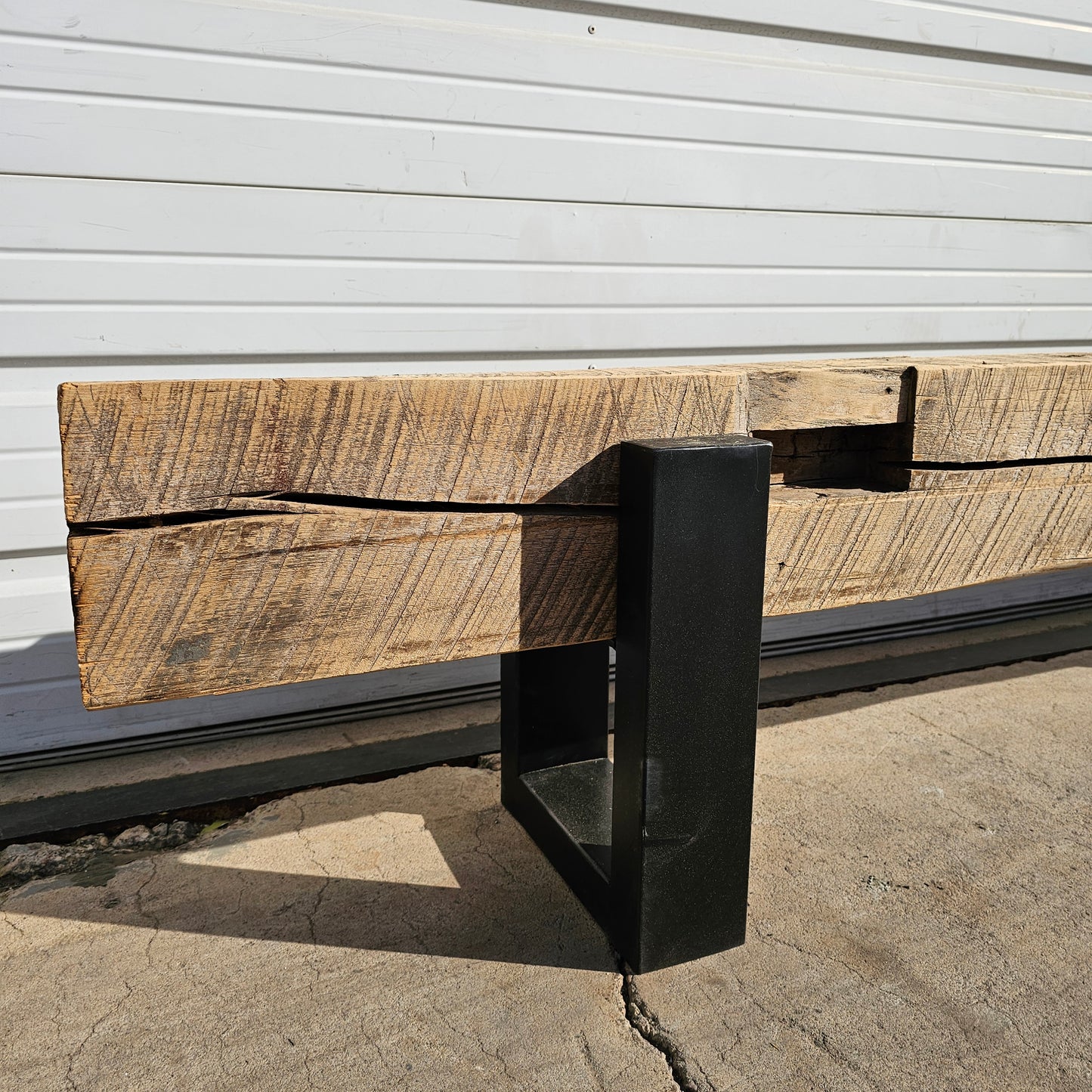 Antique Barn Beam Bench