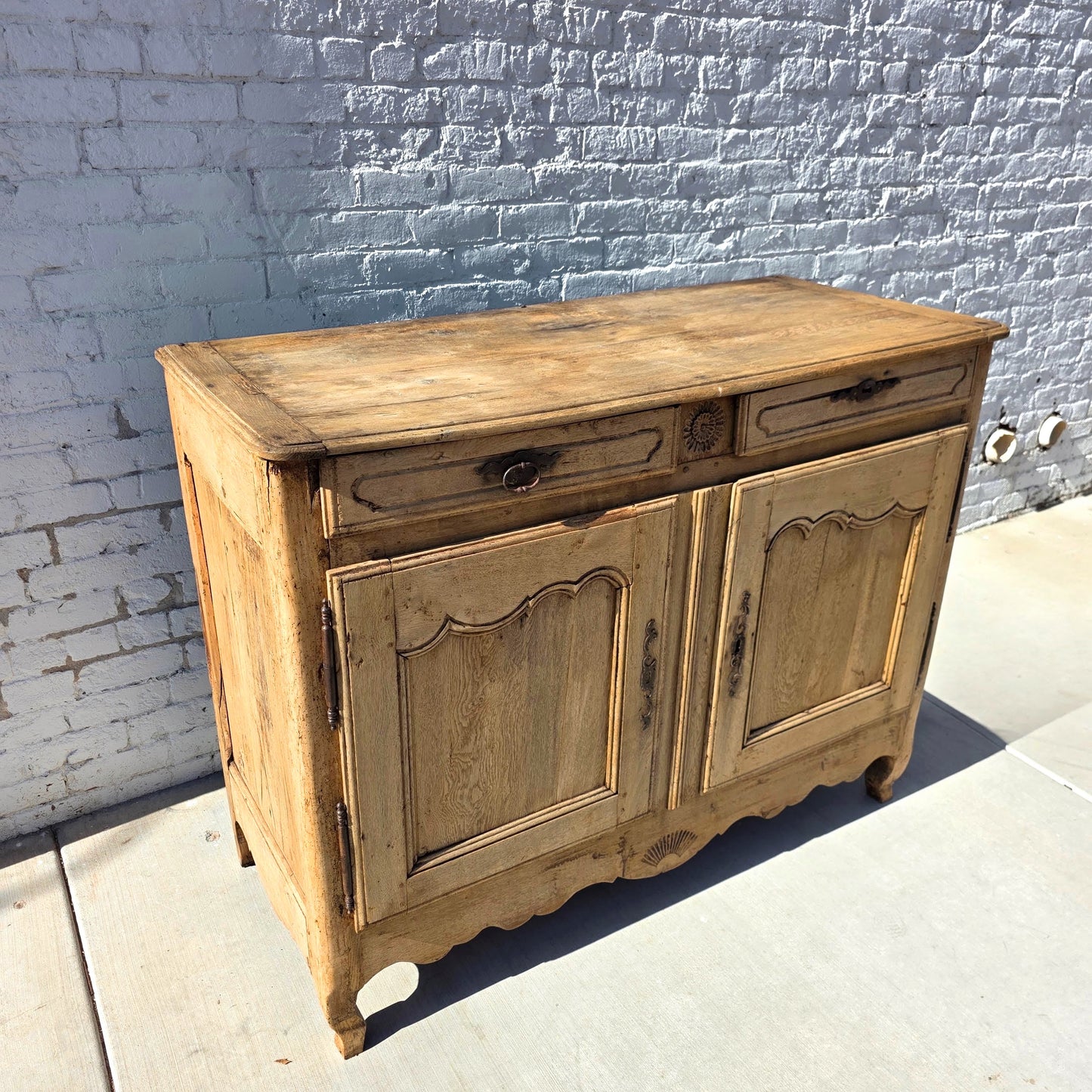 French Bleached Oak Sideboard