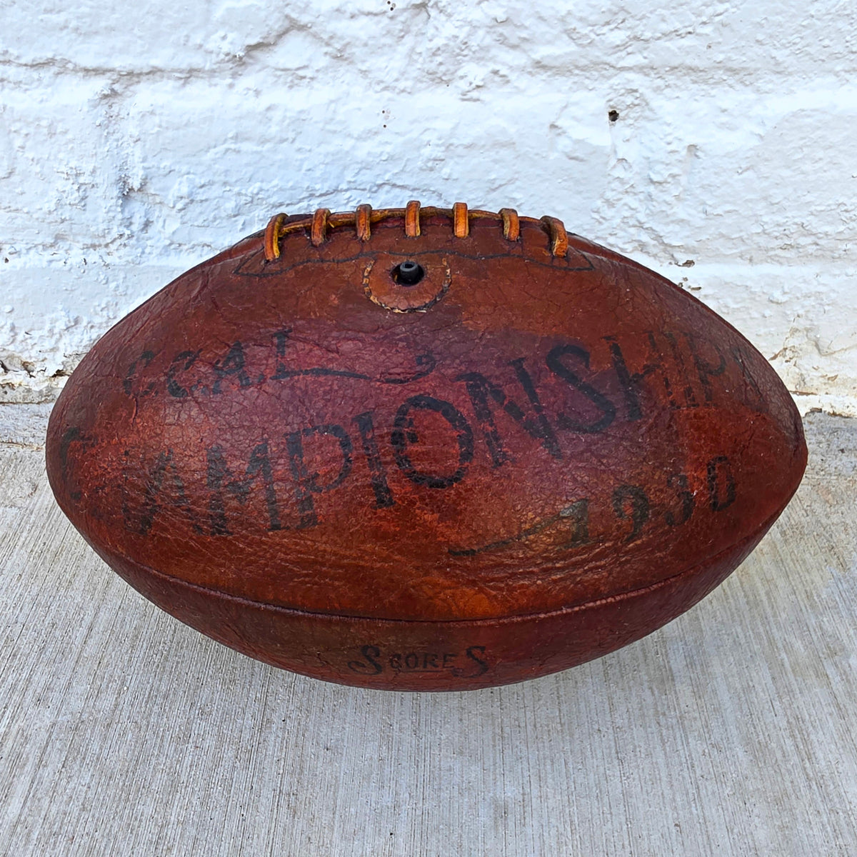 Antique Leather Spalding Football