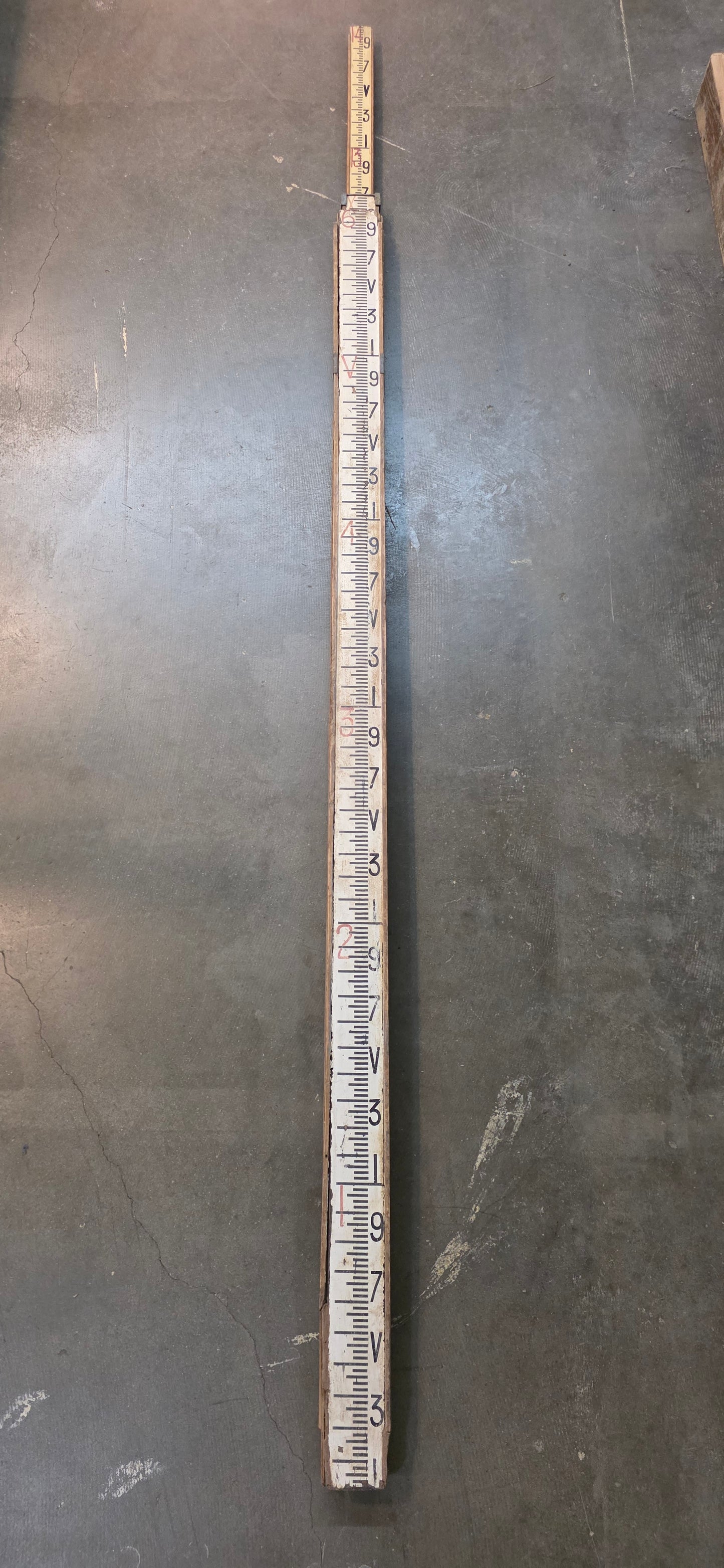 Decorative Vintage Surveyor Measuring Stick