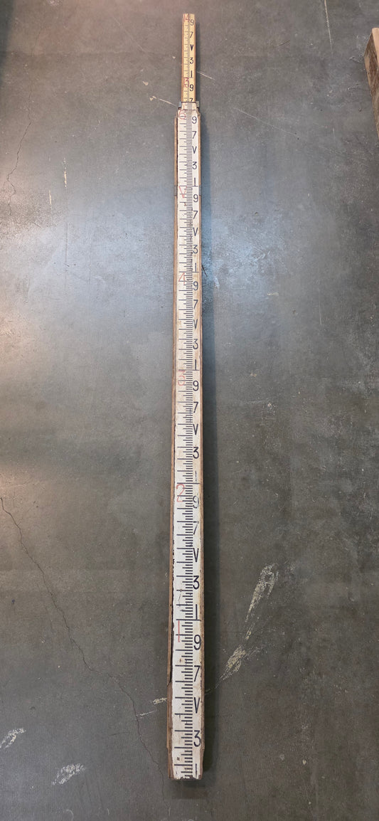 Decorative Vintage Surveyor Measuring Stick