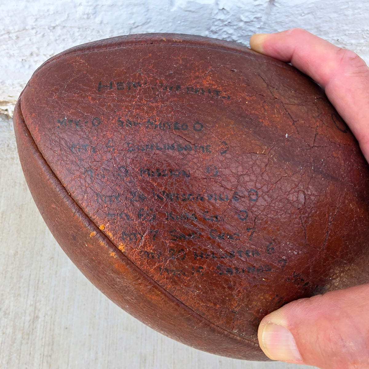 Antique Leather Spalding Football