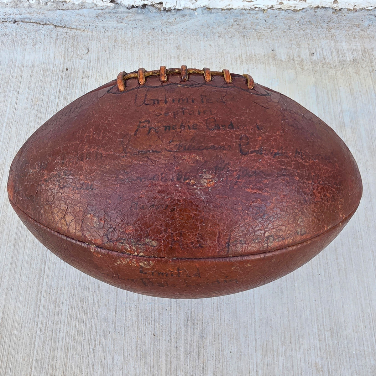 Antique Leather Spalding Football