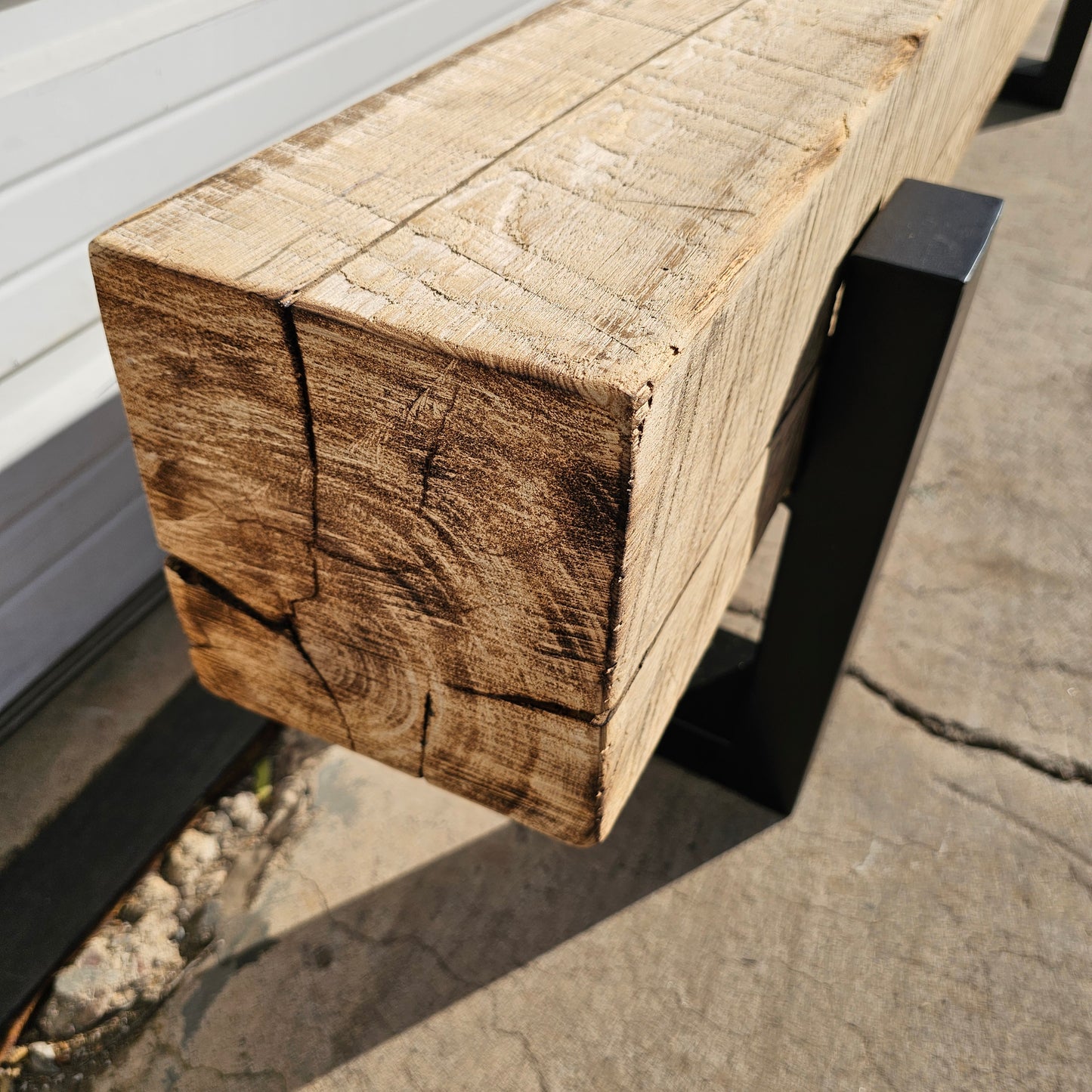 Antique Barn Beam Bench