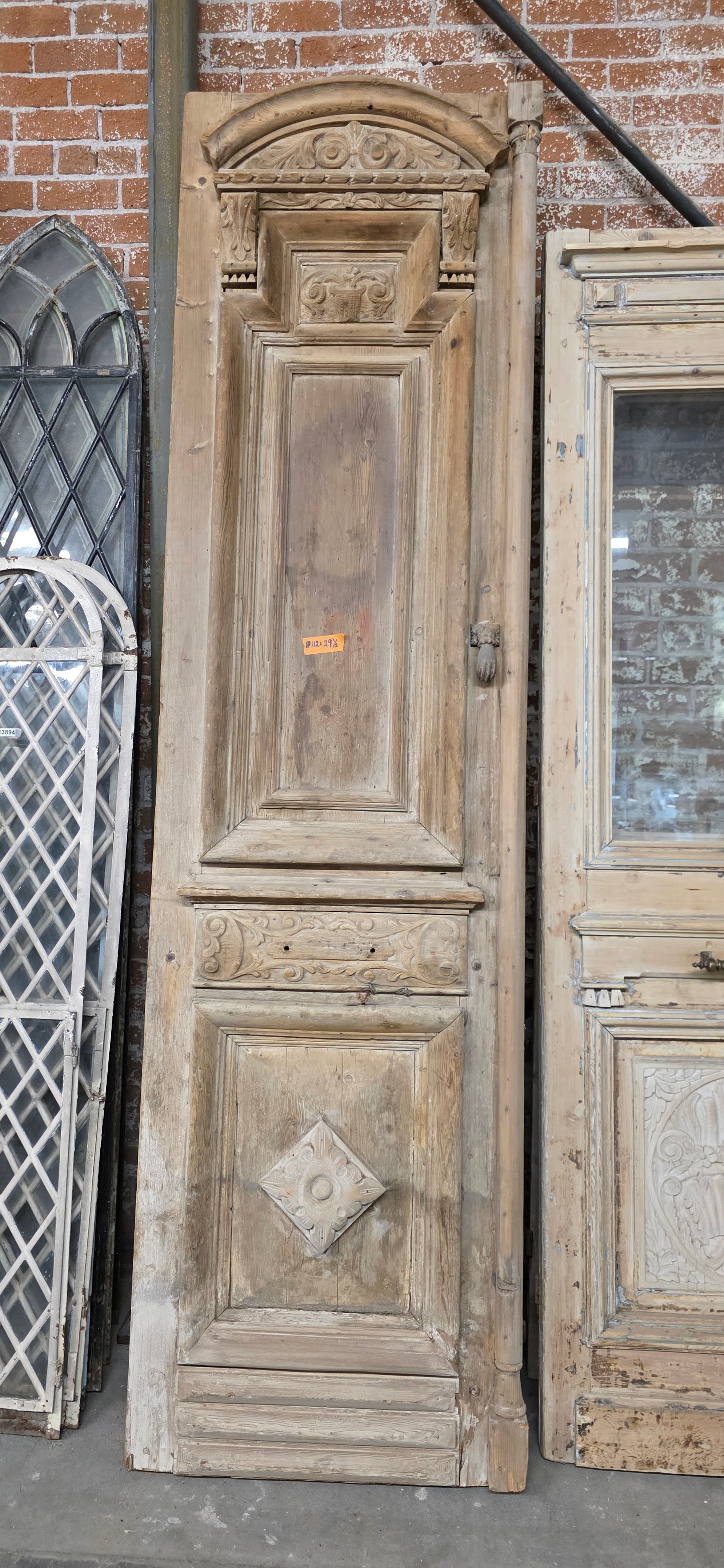 Pair of Carved Wood Panel Doors