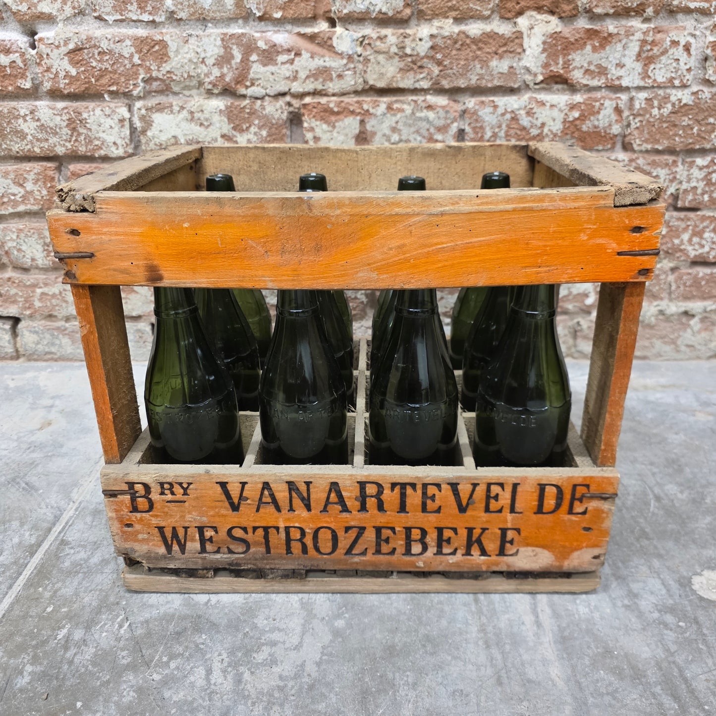 Beer Bottles in Crate from Brasserie Van Artevelde, Westrozebeke, Belgium