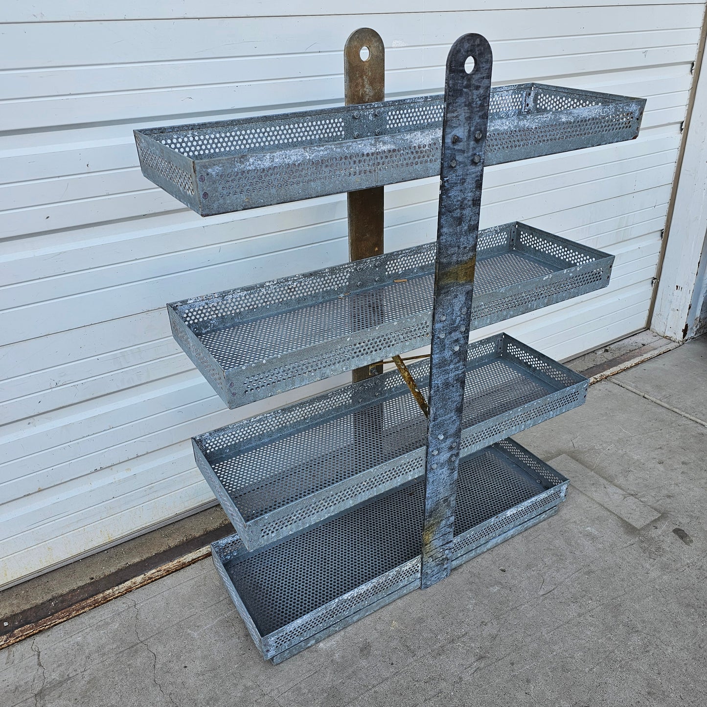 Galvanized Metal Display Shelving