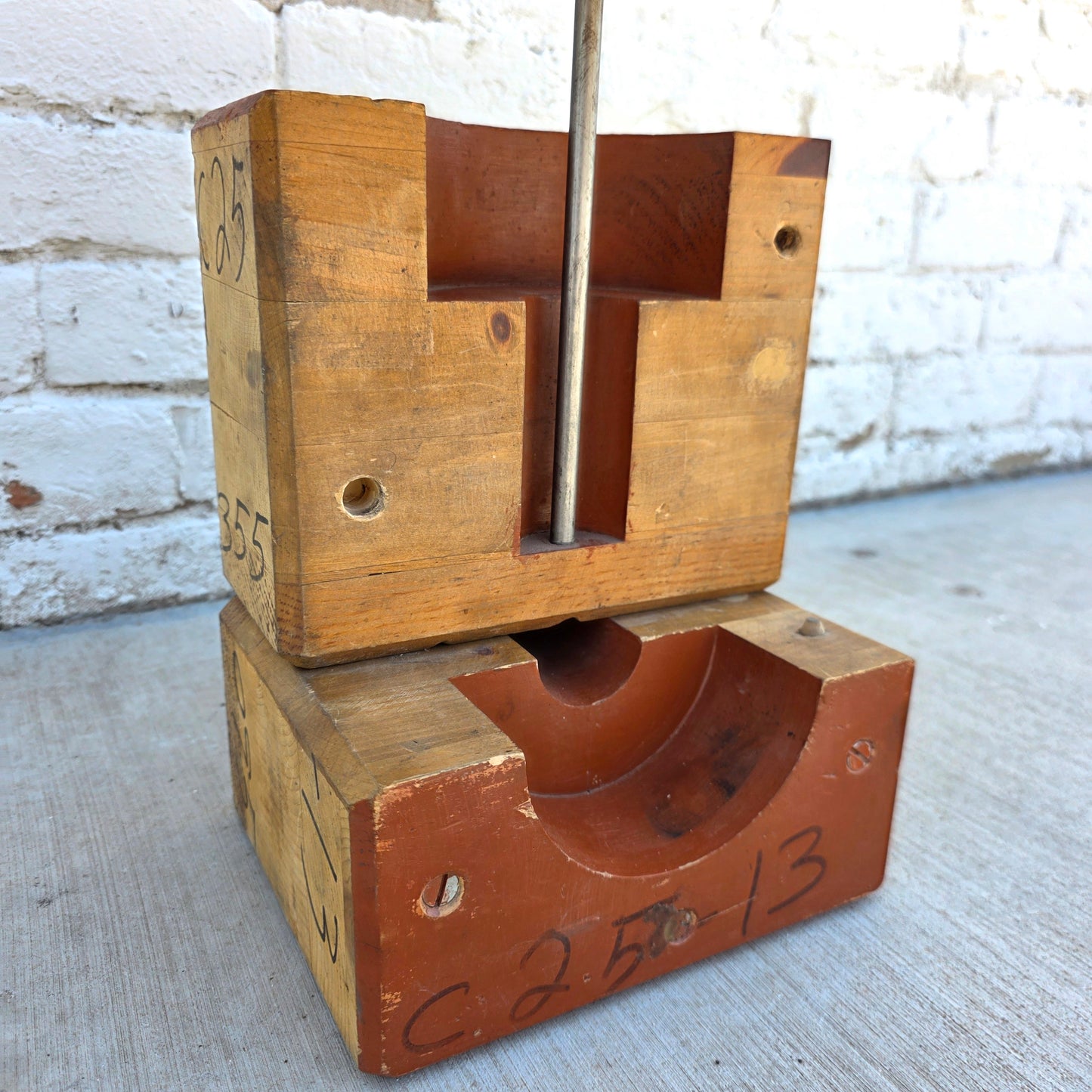Repurposed Vintage Foundry Mold Lamp