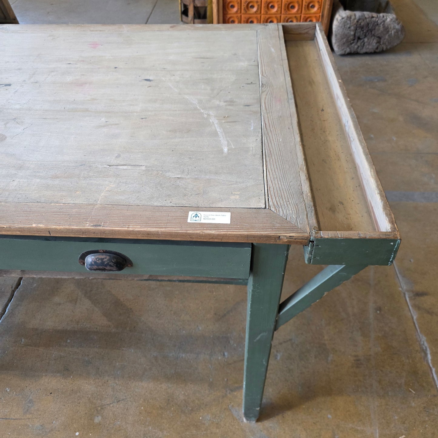 French Pine Work Table