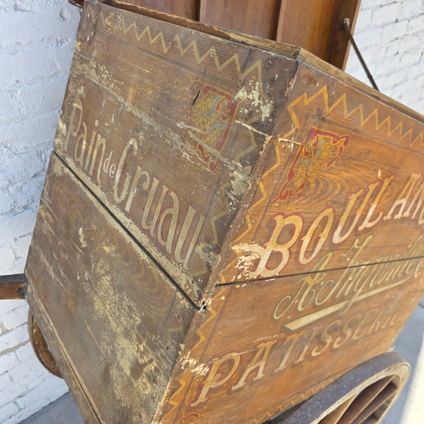 Rare French Pastry and Bread (Boulangerie) Cart