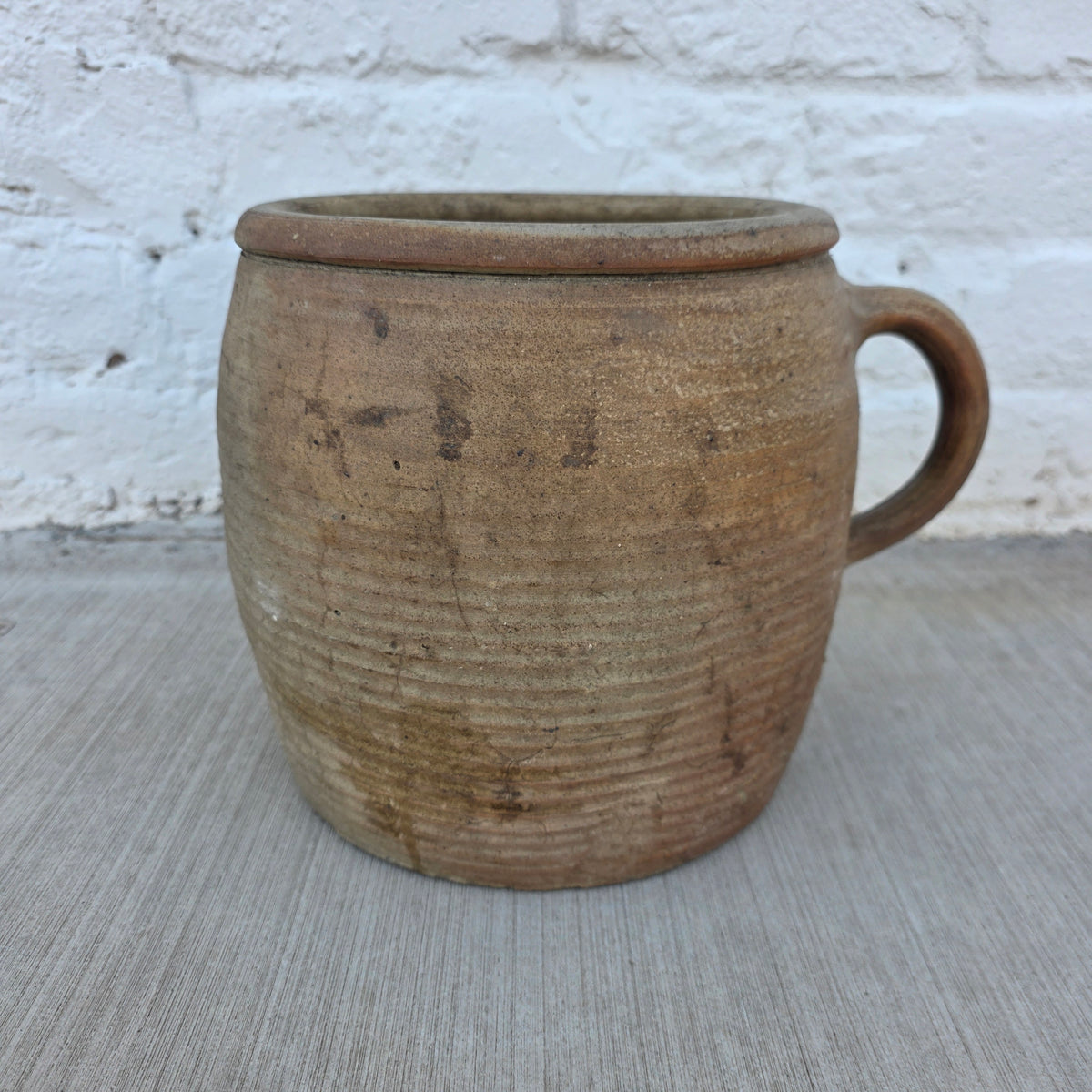 Antique French Stoneware Pot (XL)