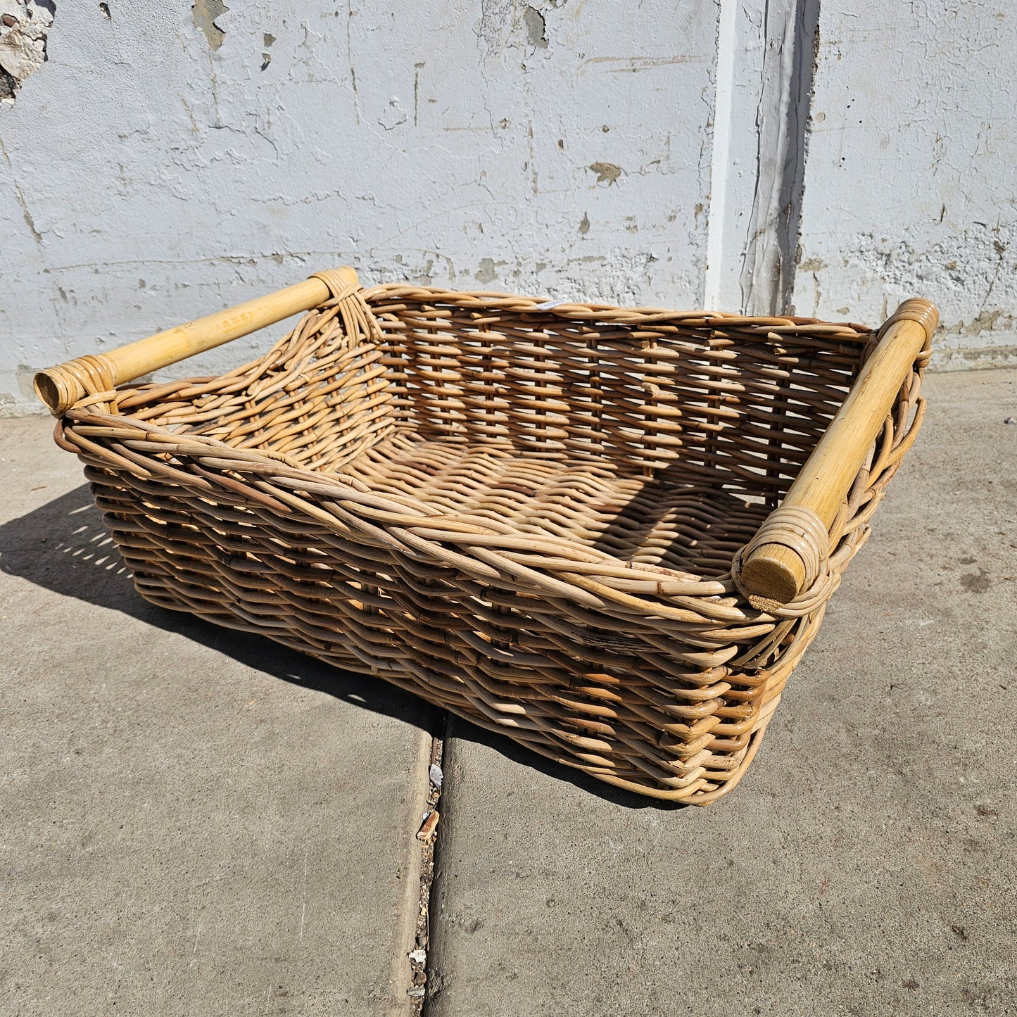 French Wicker Gathering Basket