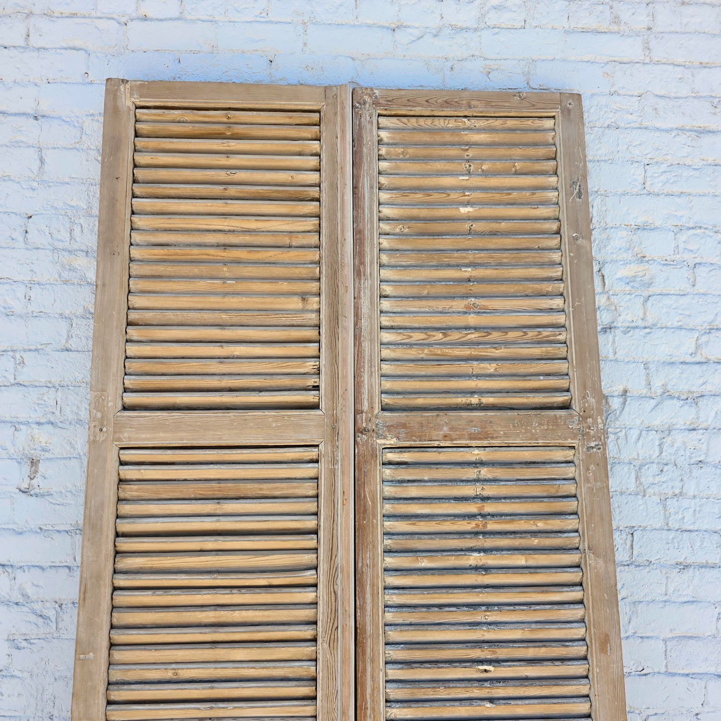 Pair of Shuttered Wood Doors