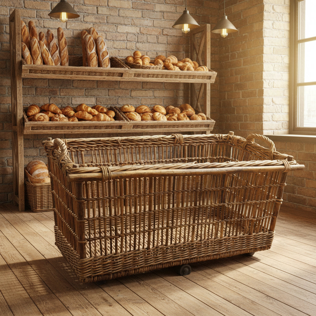 French Market Basket on Wheels