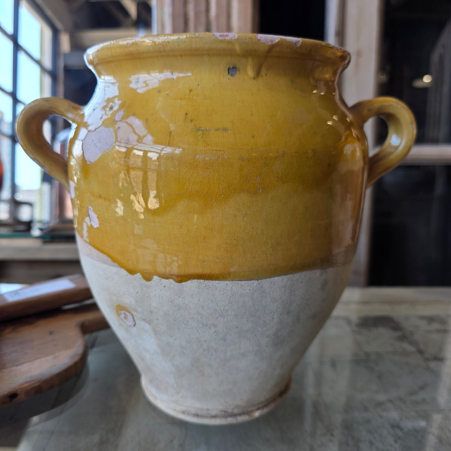 French Yellow Confit Pot