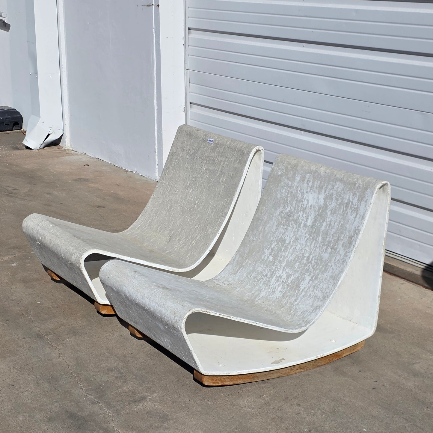 Pair of Willy Guhl Loop Chairs