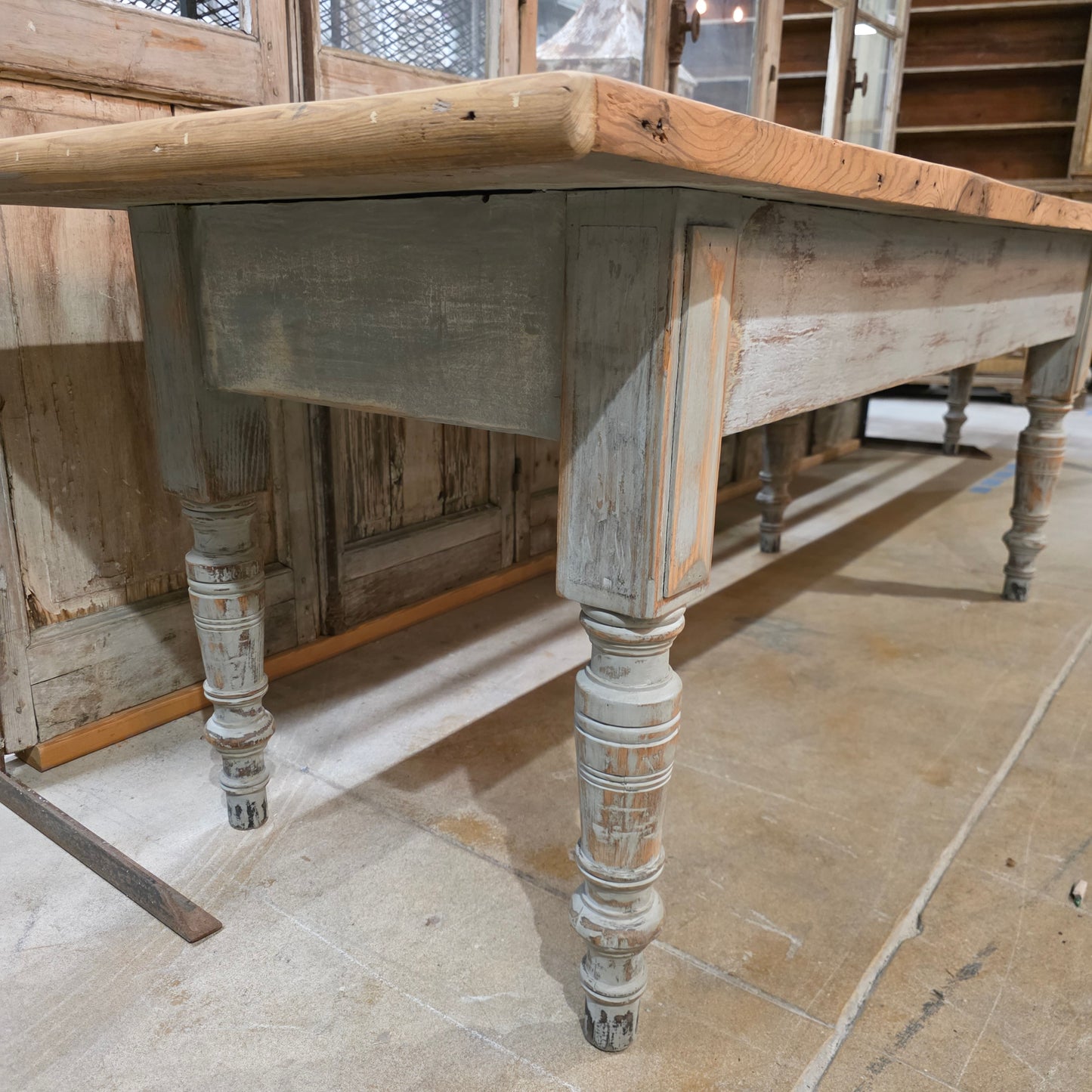 Painted Country Store Display Dining Table