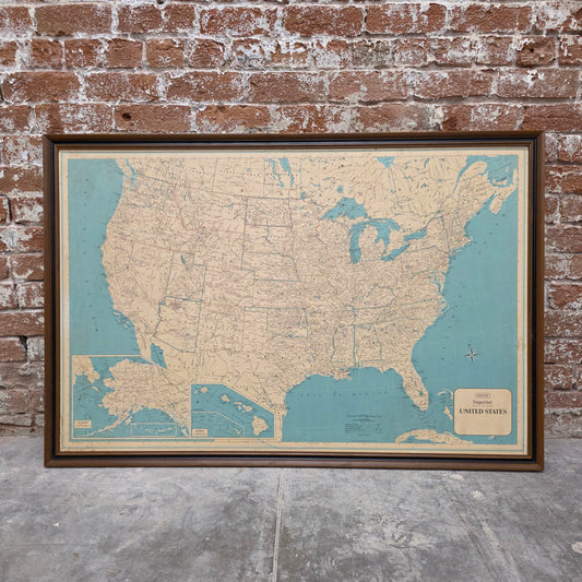 Vintage Hammond's Superior Map of the United States