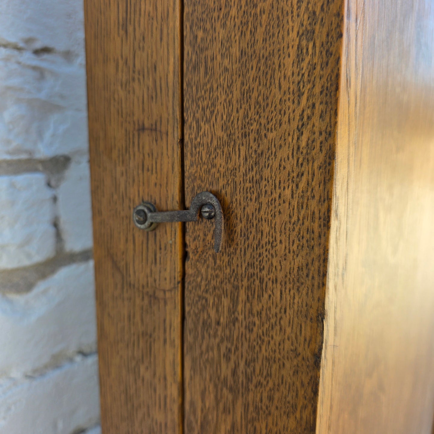 Antique Oak Time Card Rack