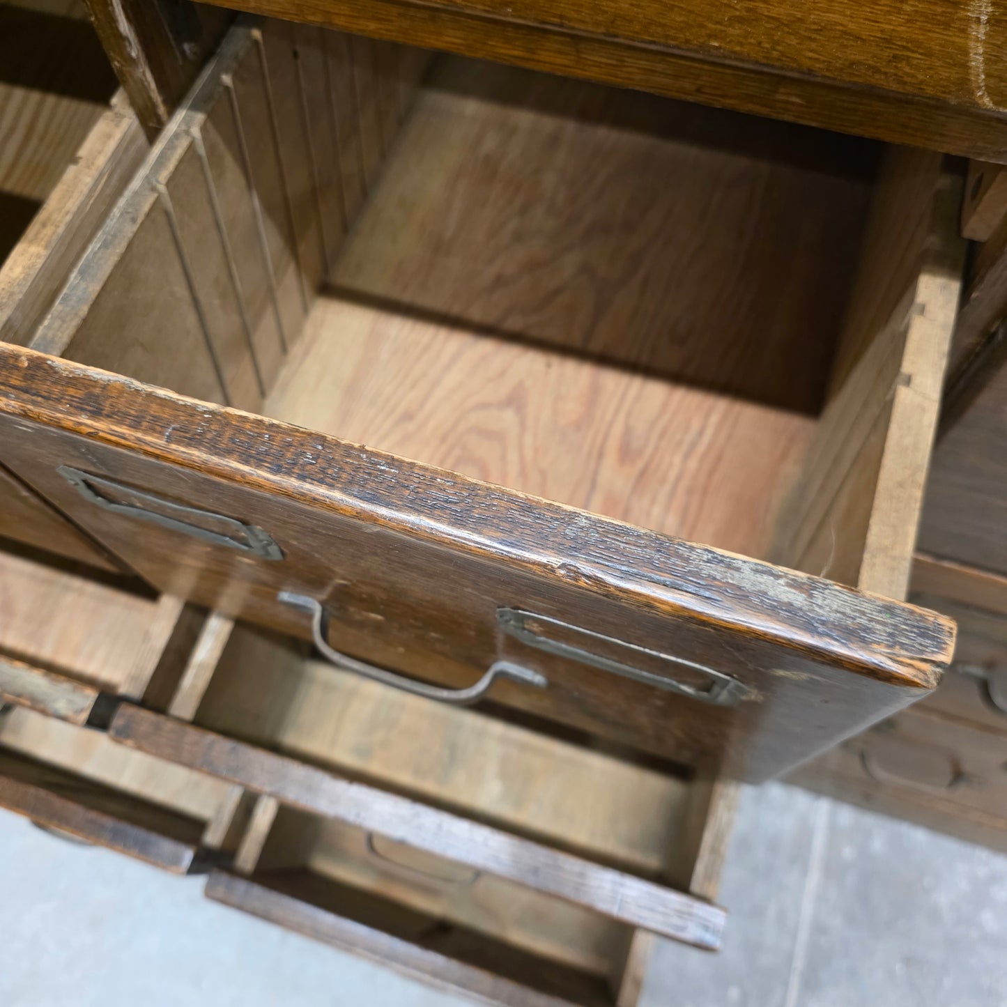 25 Drawer Oak Apothecary/File Cabinet