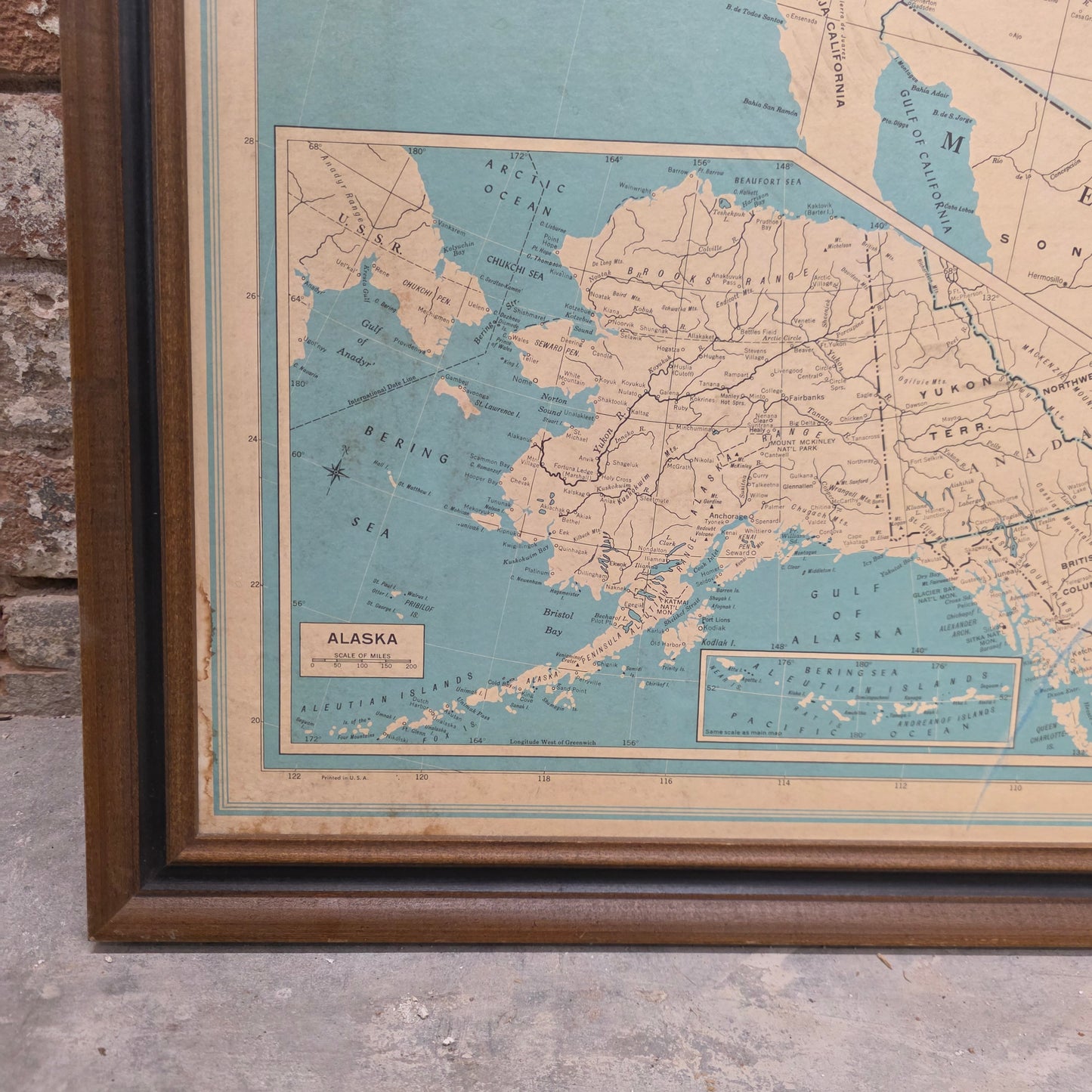 Vintage Hammond's Superior Map of the United States