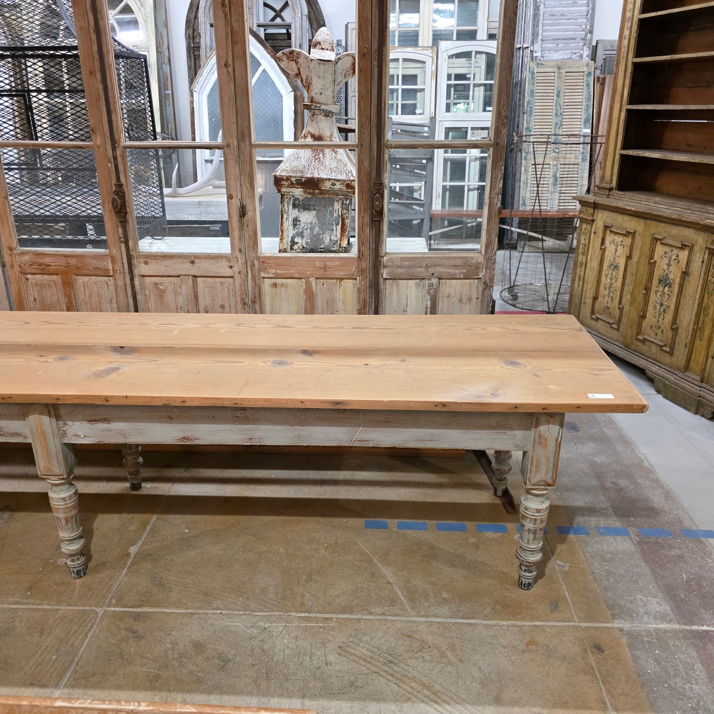 Painted Country Store Display Dining Table