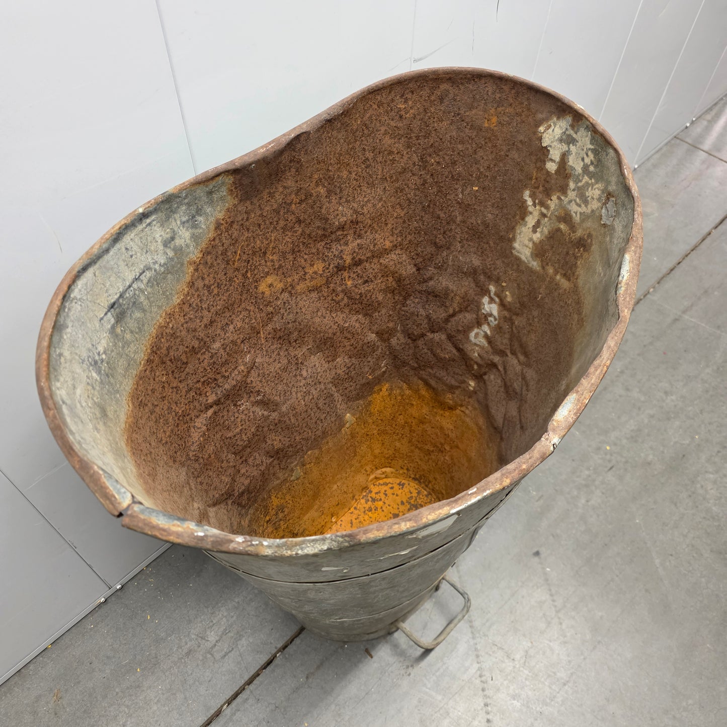 French Zinc Grape Gathering Bucket