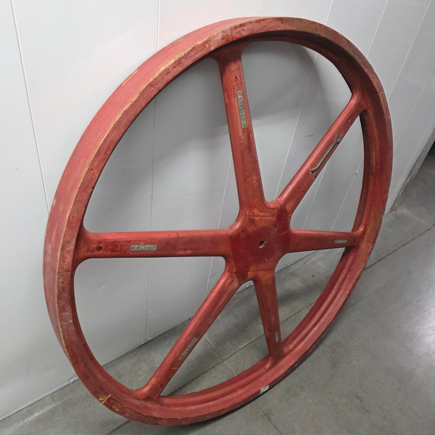 Vintage Red Industrial Foundry Mold