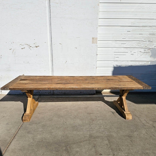 French Trestle Base Dining Table