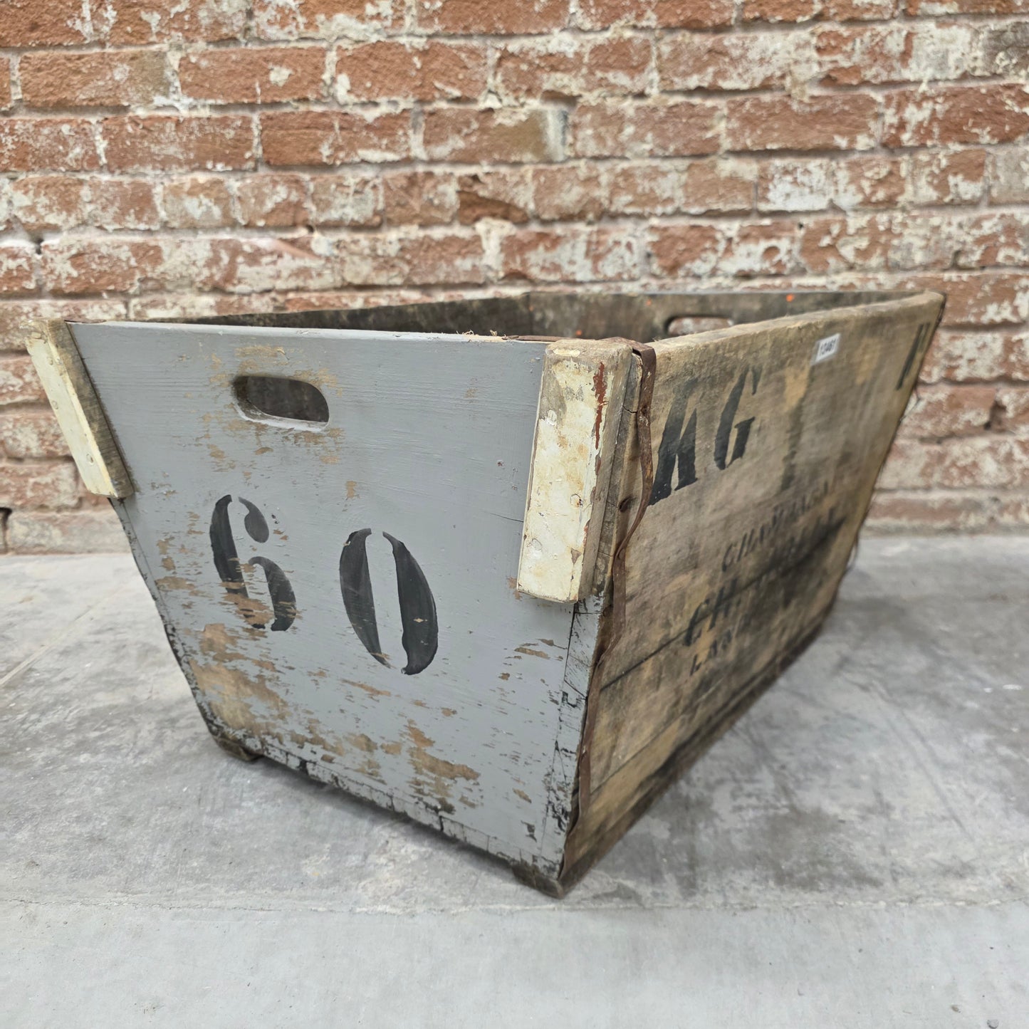 French Wooden Champagne Crate