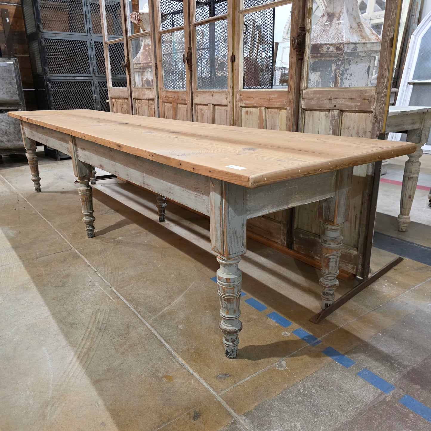 Painted Country Store Display Dining Table