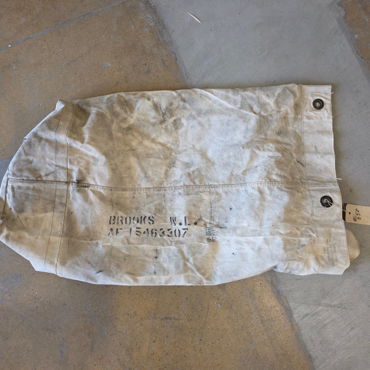 William Brooks Military Fabric Duffel Bag