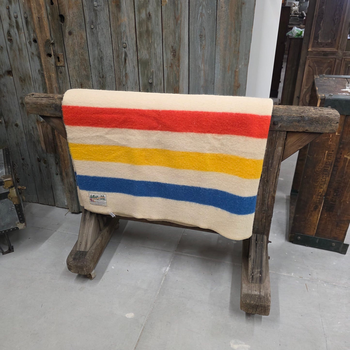 Wool Striped Orrlaskan Camp Blanket