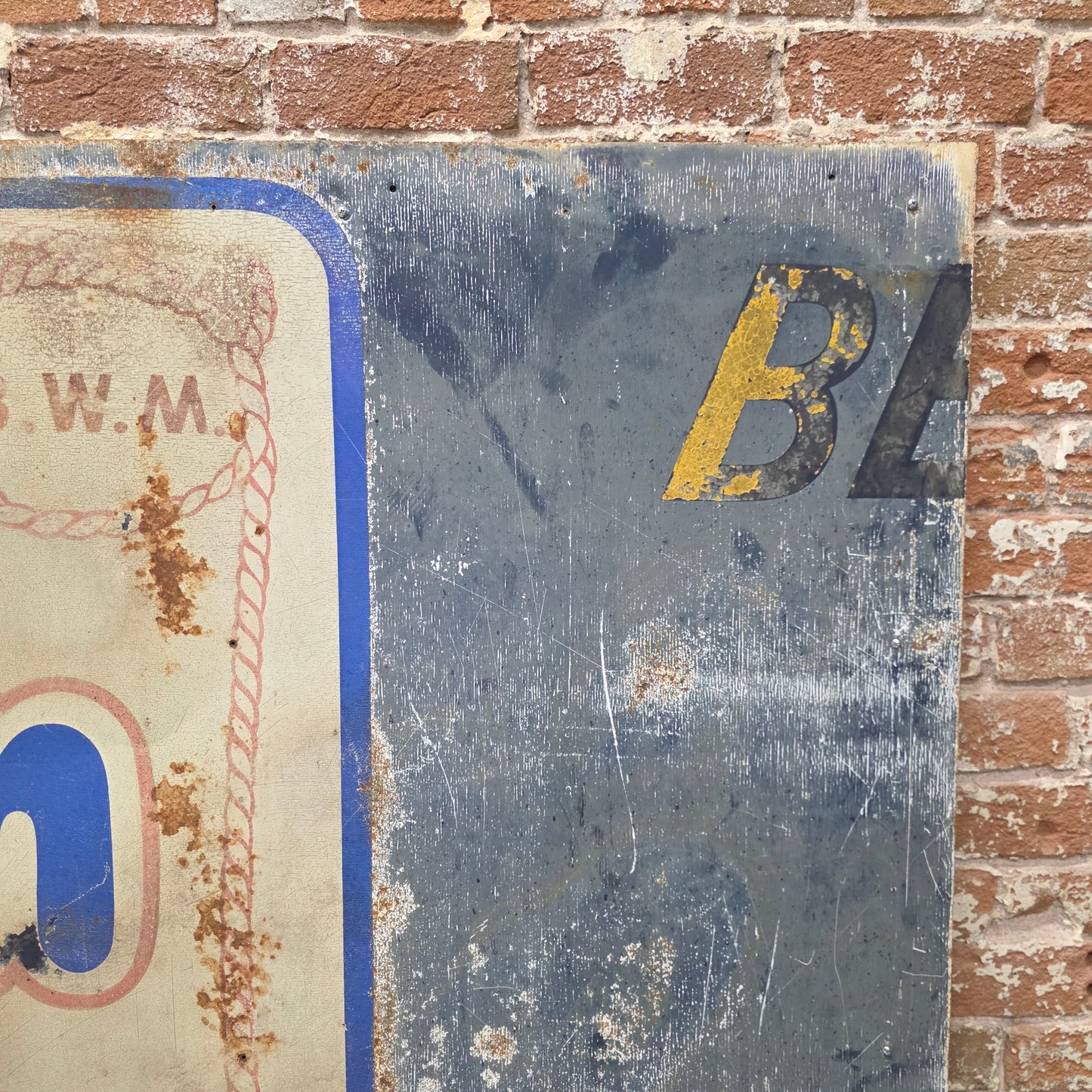 Mid-Century Vintage Metal Best Western Motel Sign