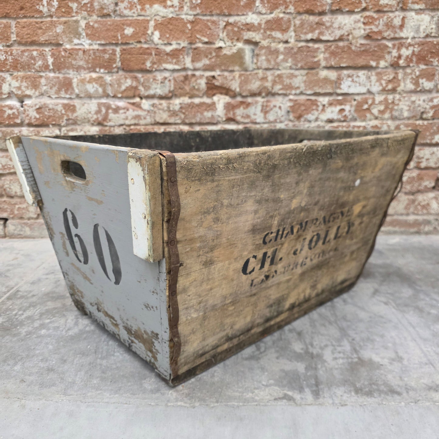 French Wooden Champagne Crate