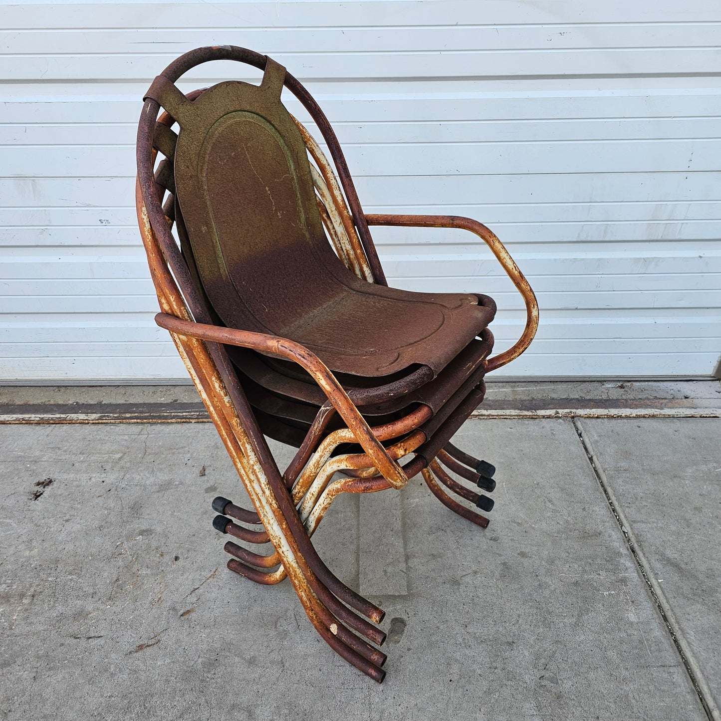 Set of 4 "Stak-a-Bye" English Garden Chair