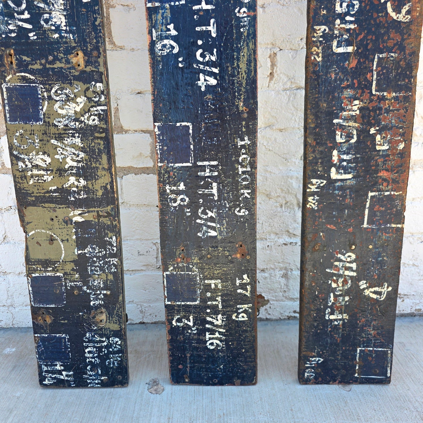 Blue Wood Painted Hardware Store Panel