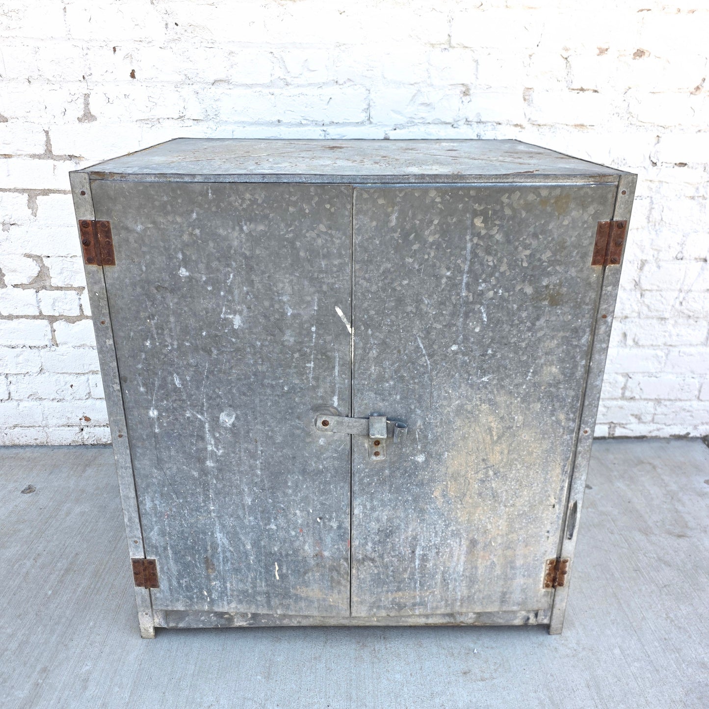 Galvanized Utility Cabinet with Drain