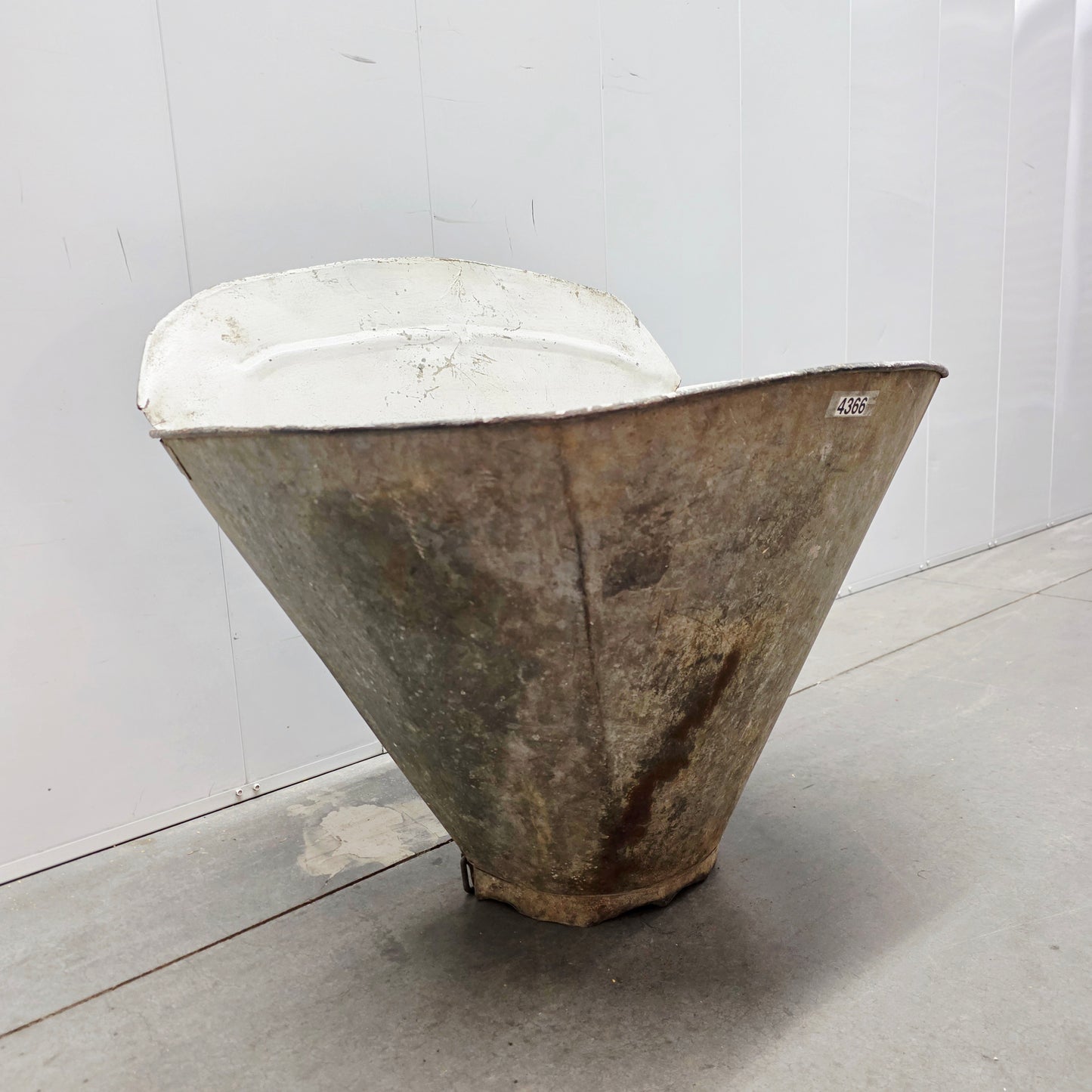 French Zinc Grape Gathering Bucket