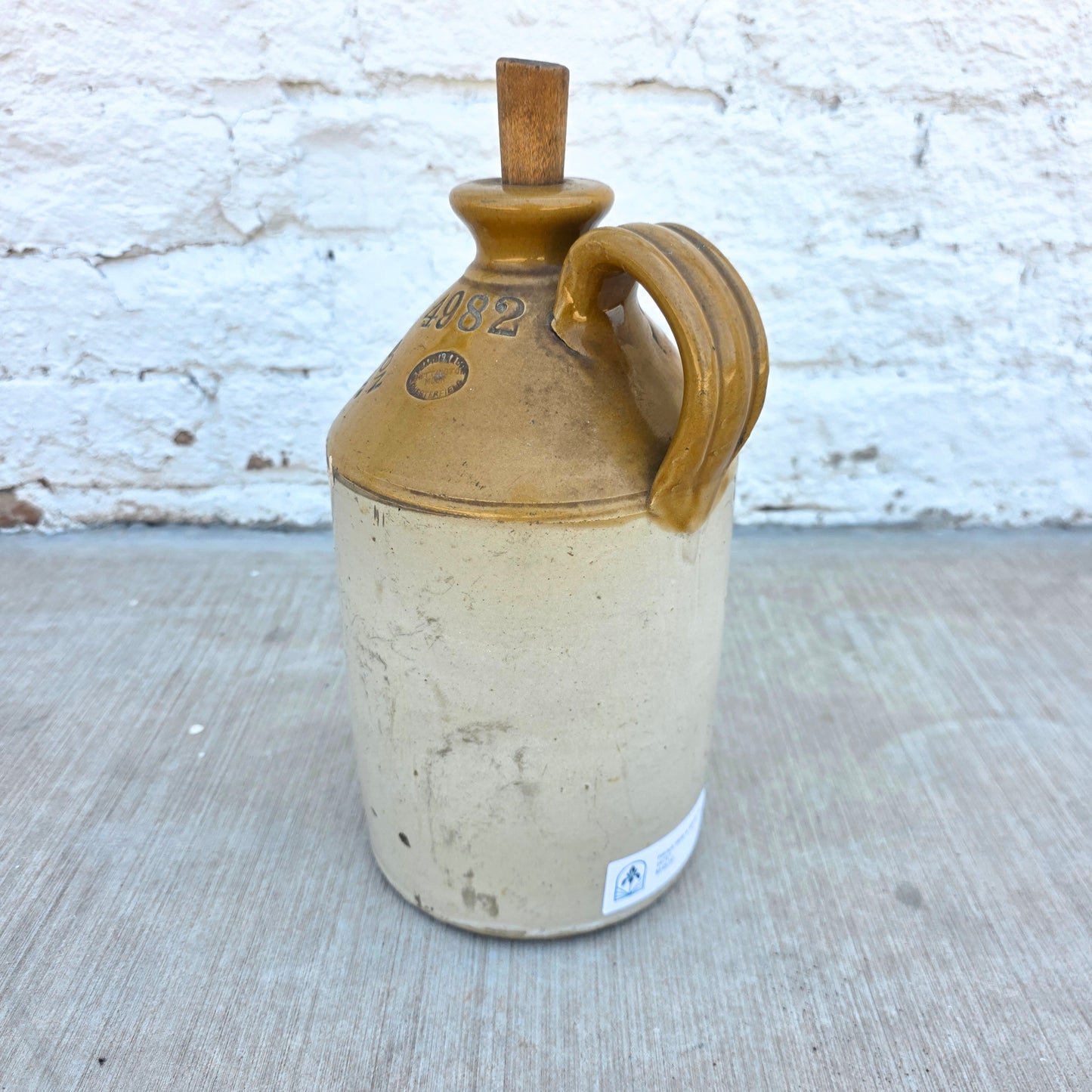 English Wine & Spirits Pottery Jug
