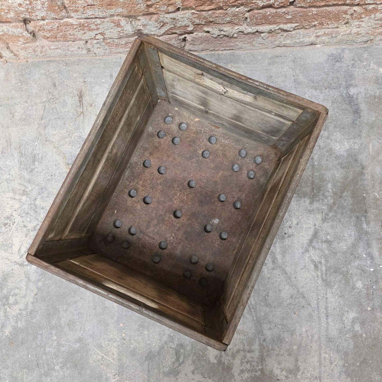 Wooden V. T. Smith Dairy Crate