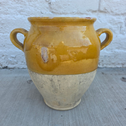 French Yellow Confit Pot